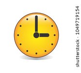 three o clock analog clock... | Shutterstock .eps vector #1049719154