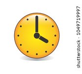 four o clock analog clock emoji ... | Shutterstock .eps vector #1049719997