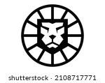 royal lion king head minimal... | Shutterstock .eps vector #2108717771