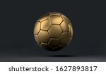 vector 3d golden soccer ball.... | Shutterstock .eps vector #1627893817