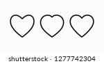new heart icons  concept of... | Shutterstock .eps vector #1277742304
