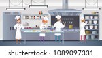 commercial kitchen with cartoon ... | Shutterstock .eps vector #1089097331