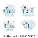 choose doctor  make appointment ... | Shutterstock .eps vector #1494572357