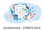 diabetes diagnosis and control... | Shutterstock .eps vector #1586912314