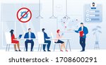 briefing  business meeting... | Shutterstock .eps vector #1708600291