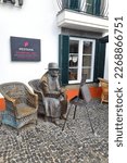 Small photo of Madeira, Portugal, November 24, 2022: Monument to Sir Winston Churchill at the Pestana Churchill Bay hotel