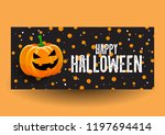halloween banner design with... | Shutterstock .eps vector #1197694414