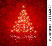 decorative christmas background ... | Shutterstock .eps vector #155322674