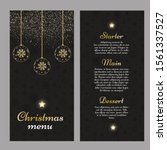 christmas menu with an elegant... | Shutterstock .eps vector #1561337527