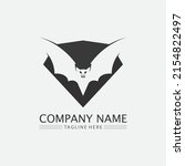 bat logo animal and vector ... | Shutterstock .eps vector #2154822497