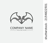 bat logo animal and vector ... | Shutterstock .eps vector #2154822501