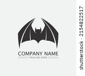 bat logo animal and vector ... | Shutterstock .eps vector #2154822517