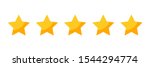 five rating stars icon for... | Shutterstock .eps vector #1544294774