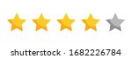 four rating stars icon for... | Shutterstock .eps vector #1682226784