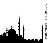 mosque ramadan kareem... | Shutterstock .eps vector #1712852677