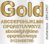 decorative gold font | Shutterstock .eps vector #289115927
