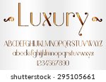 copper gradient font | Shutterstock .eps vector #295105661