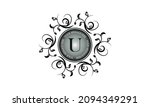 flower monogram design template ... | Shutterstock .eps vector #2094349291