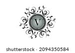 flower monogram design template ... | Shutterstock .eps vector #2094350584