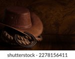 Hat  horseshoe cowboy backgroud ...