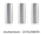 Aluminum slim cans in silver...