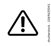 exclamation danger sign | Shutterstock .eps vector #1069635041