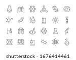 medical science icons. simple... | Shutterstock .eps vector #1676414461