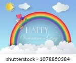 illustrations of love with... | Shutterstock .eps vector #1078850384