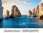 Small photo of The El Arco Arch at the Land's End rock formations on the Baja Peninsula, at Cabo San Lucas, Mexico.