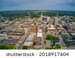 Aerial View Of Downtown Pontiac ...