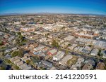 Small photo of Aerial View of Downtown El Centro, California in the Imperial Valley