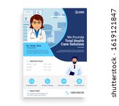 medical services flyer template ... | Shutterstock .eps vector #1619121847