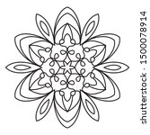 easy mandala  doodles mandalas... | Shutterstock . vector #1500078914