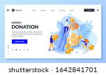 money donation concept. vector... | Shutterstock .eps vector #1642841701