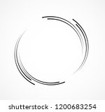 abstract lines in circle form ... | Shutterstock .eps vector #1200683254