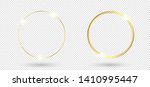 gold shiny glowing frame with... | Shutterstock .eps vector #1410995447