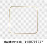 gold shiny glowing frame with... | Shutterstock .eps vector #1455795737