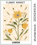 flower market inspired poster... | Shutterstock .eps vector #2024245154