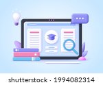 concept of e learning  online... | Shutterstock .eps vector #1994082314