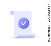 approval icon  document... | Shutterstock .eps vector #2006065667