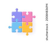 puzzle  jigsaw  incomplete data ... | Shutterstock .eps vector #2008483694