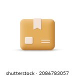 cardboard box  delivery package ... | Shutterstock .eps vector #2086783057
