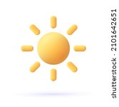 yellow sun with rays  sun star. ... | Shutterstock .eps vector #2101642651
