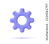 cogwheel gear  setting symbol.... | Shutterstock .eps vector #2124261797
