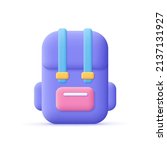 backpack  school bag. education ... | Shutterstock .eps vector #2137131927