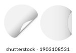 round white sticker mockup.... | Shutterstock .eps vector #1903108531