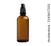brown glass spray bottle. pump... | Shutterstock .eps vector #2143617331