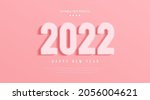 happy new year 2022 text effect.... | Shutterstock .eps vector #2056004621