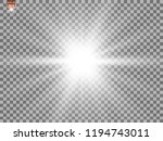 white beautiful light explodes... | Shutterstock .eps vector #1194743011