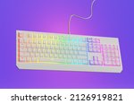 Backlit Keyboard. White Gaming...